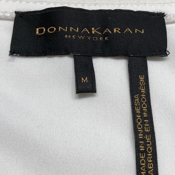 Donna Karan New York Sleeveless Cowl Neck Top in White Size M - Picture 10 of 12